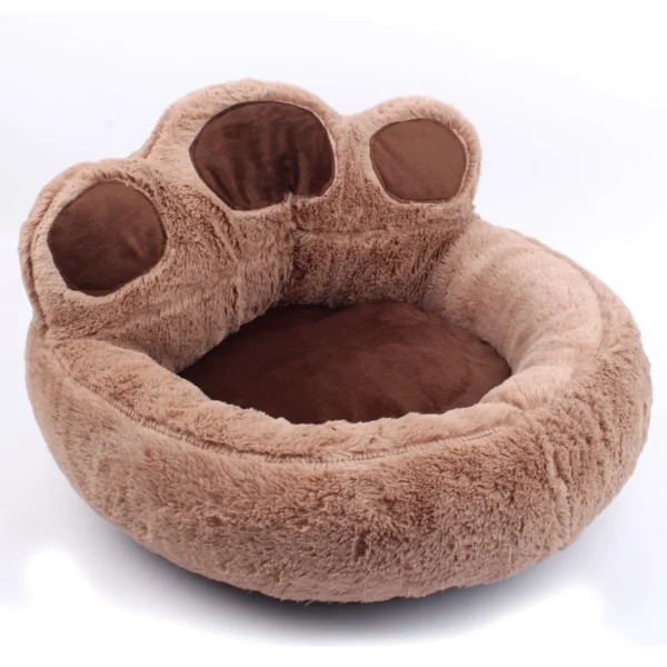 Paw-Shaped Plush Pet Bed - Image 4
