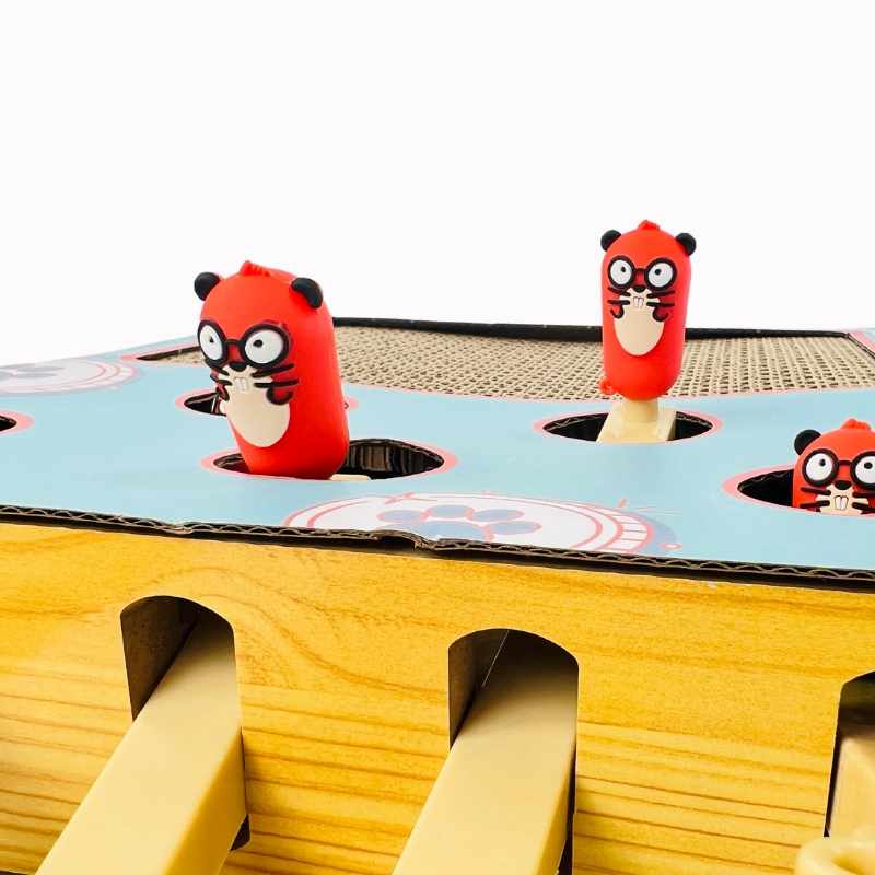 Pop-Up Game Cat Scratcher – Interactive Corrugated Cardboard Toy for Cats
