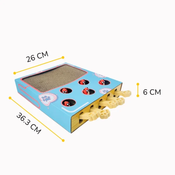 Pop-Up Game Cat Scratcher - Interactive Corrugated Cardboard Toy for Cats - Image 4