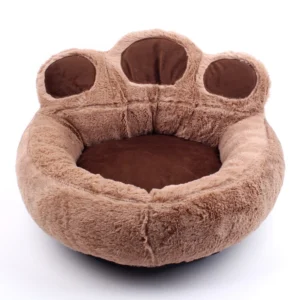 Paw-Shaped Plush Pet Bed