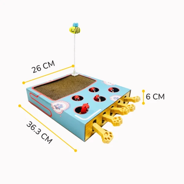 Pop-Up Game Cat Scratcher - Interactive Corrugated Cardboard Toy for Cats - Image 3